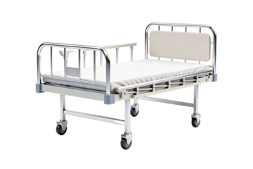 Hospital Bed with Wheels and Side Rails