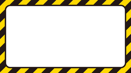 危険・警告のフレーム。テキストエリア。コピースペース。（Danger warning frame. Text area. Copy space.）
