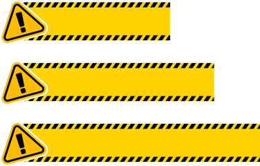 警告用の見出し・動画テロップ用フレームセット（Title Frame for Video Captions and Headings）
