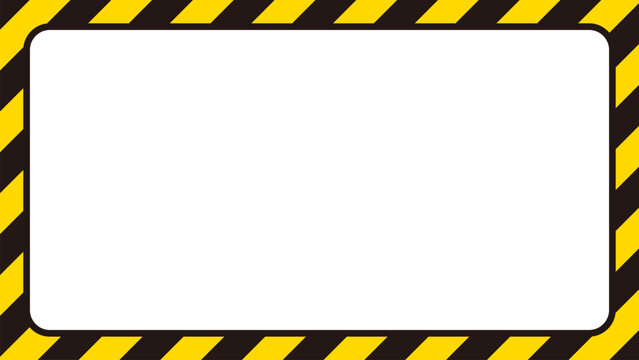 危険・警告のフレーム。テキストエリア。コピースペース。（Danger warning frame. Text area. Copy space.）
