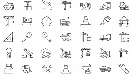 Set of web design icons for business and communication