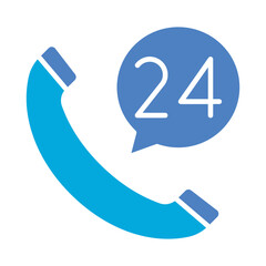 24 Hours Support Icon