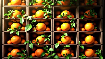 orange and green leaves