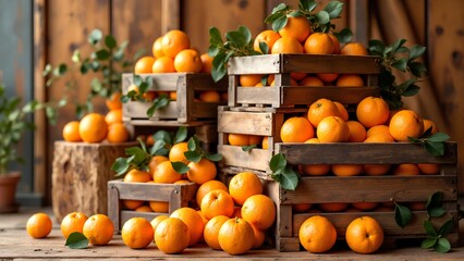 oranges in a basket