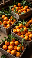 oranges in a market