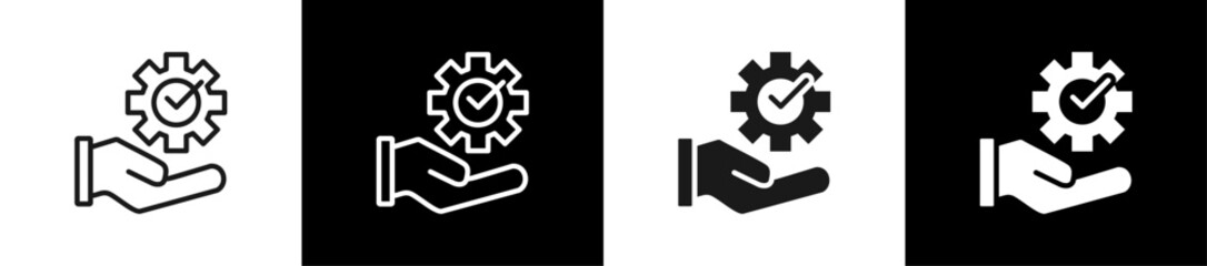 Industrial Standards Line N Glyph Icon Style In White And Background