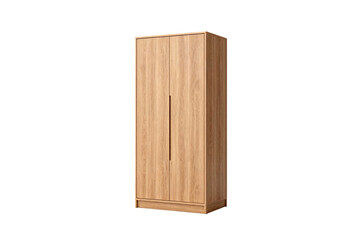 Wooden Double-Door Wardrobe for Bedroom Storage