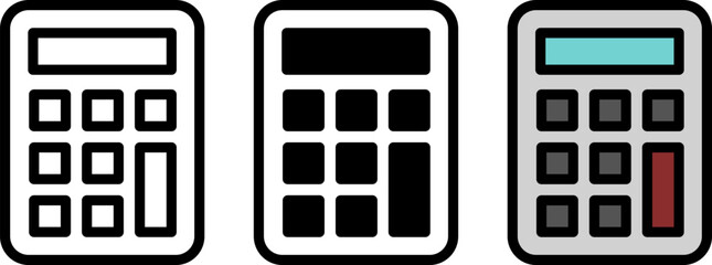 電卓のアイコン。（Calculator icon.）

