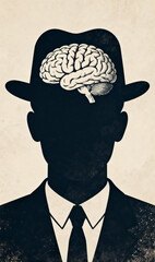 man with brain