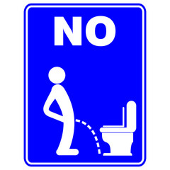 No, water closet sign and sticker