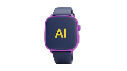 Smartwatch with AI logo