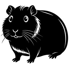 Guinea pig isolated on white background Vector