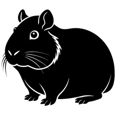 Guinea pig isolated on white background Vector