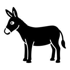 Donkey isolated on white background Vector