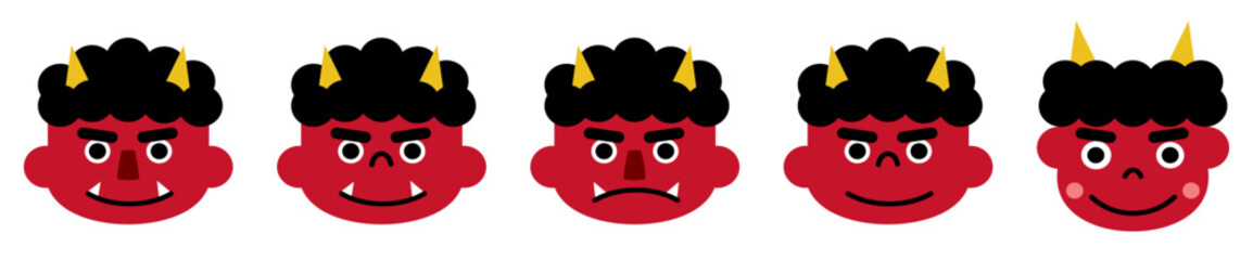 節分の鬼のイラスト赤鬼