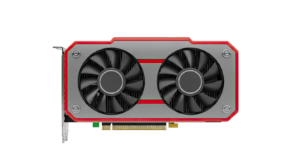 Computer Graphics Card with Dual Fans
