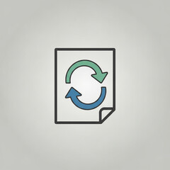 Document update version icon