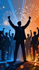 people dancing in the nightclub