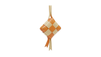 Diamond-shaped Ketupat Ornament