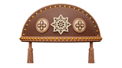 Decorative Emblem with Tassels