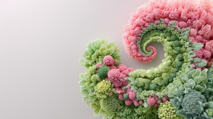 An impressive arrangement of flowers formed from colorful petals showcasing the artistry of nature's creations