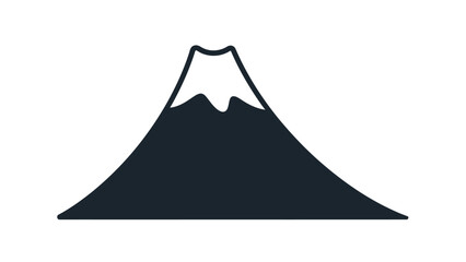 Iconic Japanese Mountain, Mount Fuji, with Snow-Capped Peak, Representing Nature and Travel