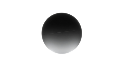 A sphere with a gradient in a dark void, outlined