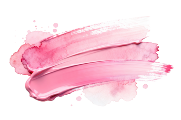 Pink Watercolor Brush Strokes Artistic Design