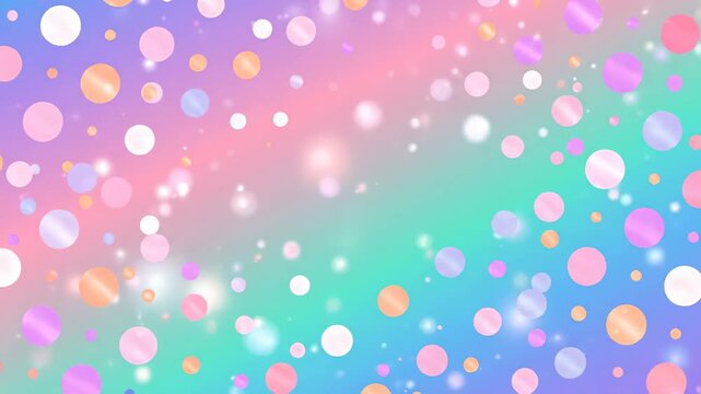 Abstract colorful background with floating dots and soft gradation