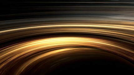 Blurred Planetary Rings Background with Golden Brown Hues and Patterns