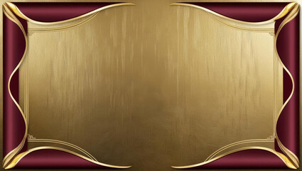 Elegant Gold and Burgundy Background with Copy Space for Invitations and Greetings