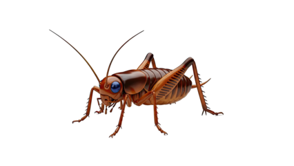 Detailed 3D Render of a Cricket