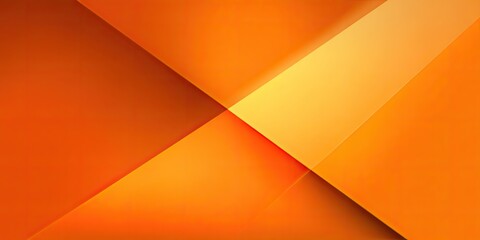Obraz premium Abstract orange composition with overlapping geometric planes and soft gradients