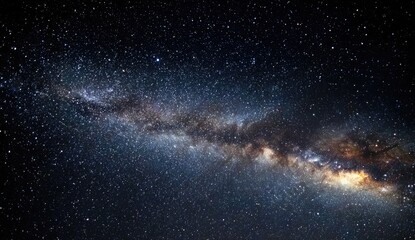 A vibrant nighttime view showcasing a brilliant stretch of the Milky Way, star-filled