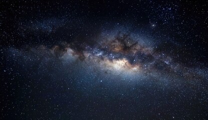 An expansive view of the night sky, showcasing the Milky Way galaxy in its entirety