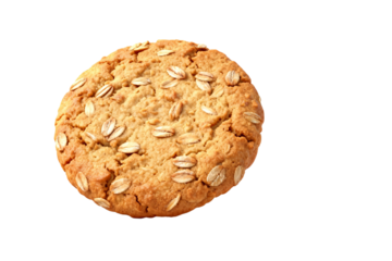 Freshly Baked Oatmeal Cookie with Crunchy Texture
