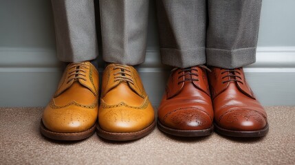Stylish Men's Dress Shoes: Brown Leather Brogues & Oxfords, Men's shoes, Leather shoes