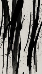 Minimalist Black & White Geometric Abstract Pattern