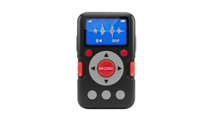 Digital Voice Recorder with Screen and Controls