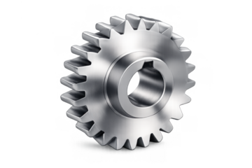 Steel gear mechanism representing connection, industry infrastructure, mechanical engineering, and precision technology