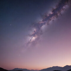 sunset in the mountains