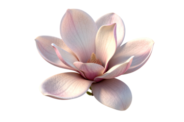 Magnolia Blossom with Delicate Pink Petals