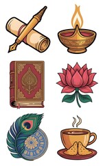 Stickers to celebrate International Hindi Language Day 