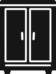 Wardrobe Closet Icon  Furniture Storage Vector Illustration