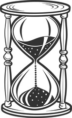 hourglass vector illustration