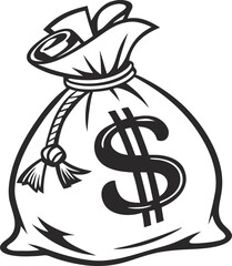 money bag emoji vector illustration