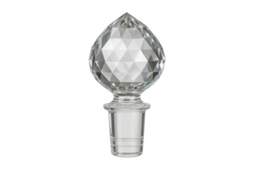Crystal faceted decanter stopper showing luxury and elegance