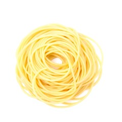 Pile of uncooked spaghetti