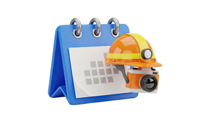 Construction Schedule and Inspection Icon