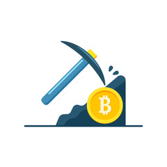 Bit Coin Mining illustration